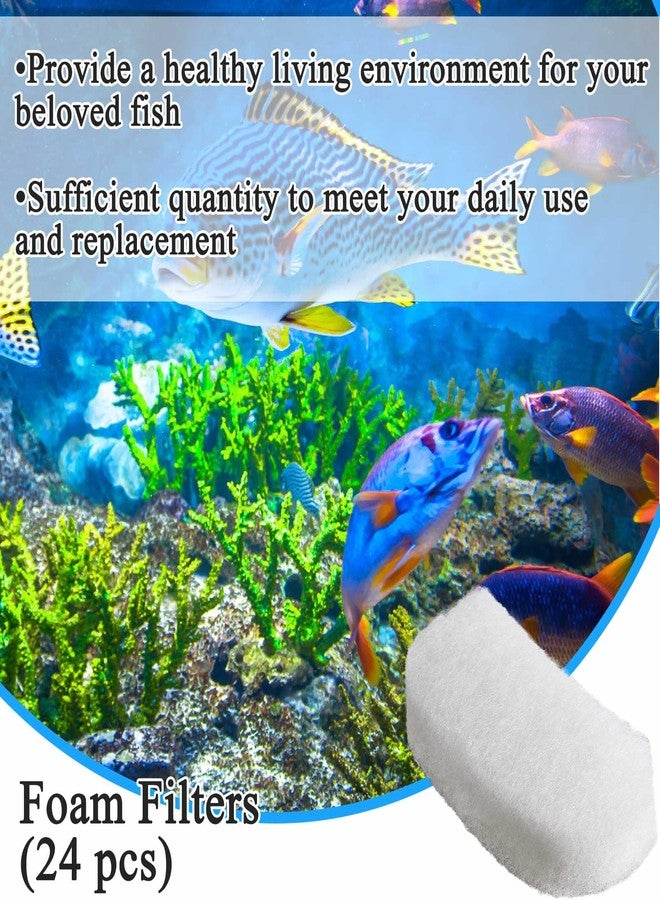 Pushglossy 24 Pcs Filter Media Compatible with Fluval 106/107/206/207 Canister Filter Media Aquarium Polishing Pads 5.71 x 2.76 x 1.38 Inches Fish Tank Aquarium Accessories Replacement - Image 5